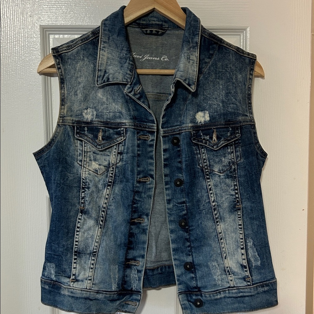 Mavi Blue Denim Vest